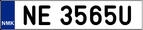 Trailer License Plate